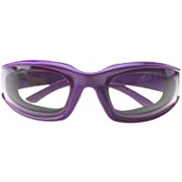 Protección de los ojos Gafas de seguridad Goggles Gafas de viento y anti polvo herramienta de cocina cebolla- morado